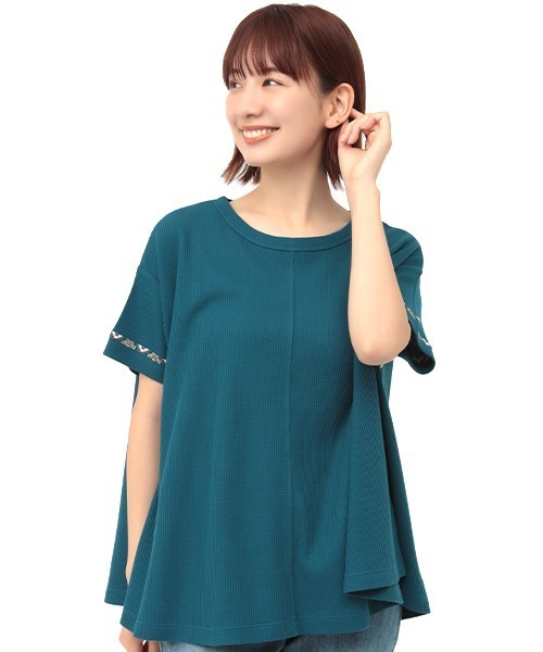 チチカカ（チチカカ）の「ライン刺繍プルオーバー（Tシャツ/カットソー・レディース・ネイビー/ブラウン/オフホワイト・FREE）」の14枚目の写真