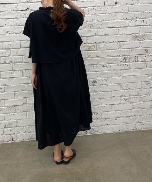 PUAL CE CIN（ピュアルセシン）の「【Du noir】綿／コットンローンワンピース（ワンピース・レディース・ホワイト/ブラック・FREE）」の7枚目の写真