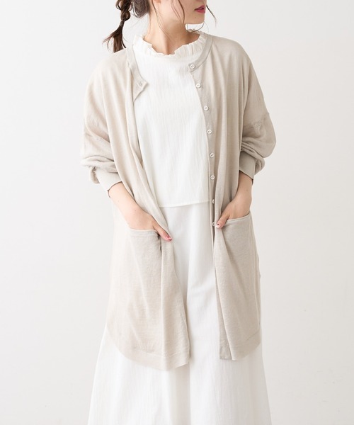 PUAL CE CIN（ピュアルセシン）の「【Du noir】綿／コットンローンワンピース（ワンピース・レディース・ホワイト/ブラック・FREE）」の17枚目の写真