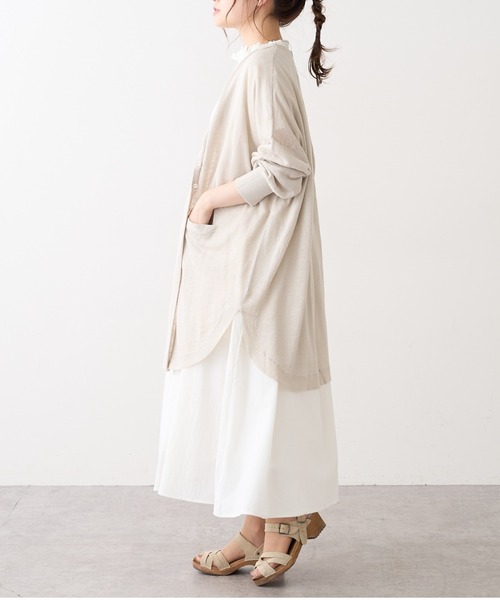 PUAL CE CIN（ピュアルセシン）の「【Du noir】綿／コットンローンワンピース（ワンピース・レディース・ホワイト/ブラック・FREE）」の18枚目の写真