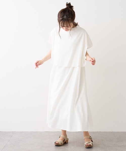 PUAL CE CIN（ピュアルセシン）の「【Du noir】綿／コットンローンワンピース（ワンピース・レディース・ホワイト/ブラック・FREE）」の22枚目の写真