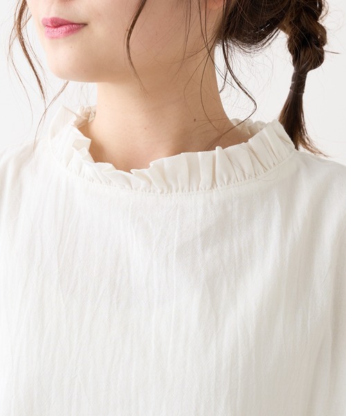 PUAL CE CIN（ピュアルセシン）の「【Du noir】綿／コットンローンワンピース（ワンピース・レディース・ホワイト/ブラック・FREE）」の13枚目の写真