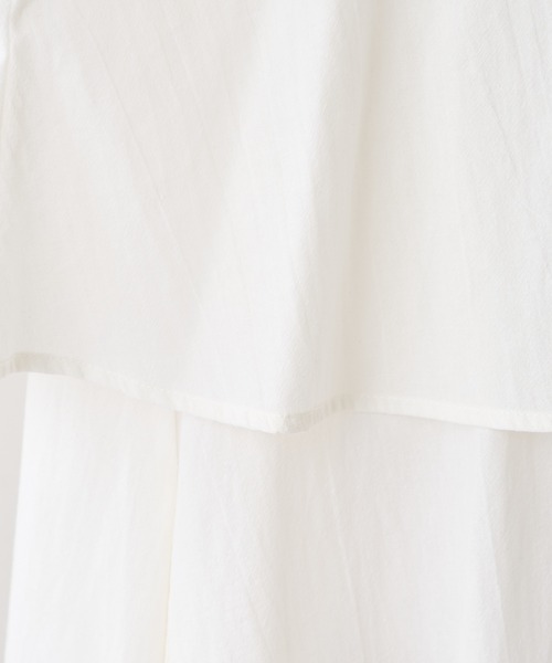 PUAL CE CIN（ピュアルセシン）の「【Du noir】綿／コットンローンワンピース（ワンピース・レディース・ホワイト/ブラック・FREE）」の10枚目の写真