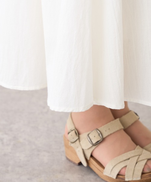 PUAL CE CIN（ピュアルセシン）の「【Du noir】綿／コットンローンワンピース（ワンピース・レディース・ホワイト/ブラック・FREE）」の9枚目の写真