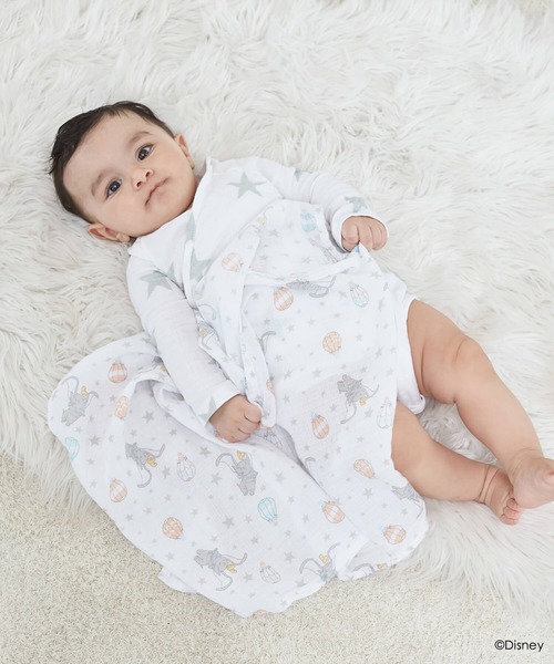 aden + anais essentials（エイデンアンドアネイエッセンシャルズ）の「モスリンスワドル2枚入り Disney（ディズニー）ダンボニューハイツ ESWC20007DIJ Dumbo New Heights（おくるみ・キッズ・トップグレー・FREE）」の6枚目の写真