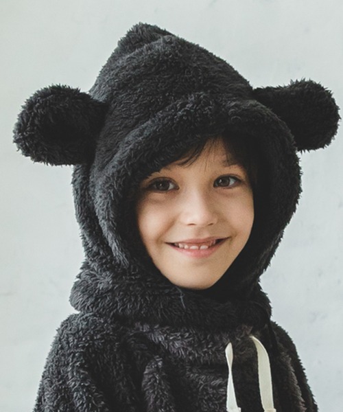 pairmanon（ペアマノン）の「【ふわふわボア】ボアフリース耳付きフードスヌード（ネックウォーマー/スヌード・キッズ・アイボリー/ブラウン/モカ/ベージュ/ブラウン系その他4/ベージュ系その他2/ホワイト系その他2/ブラウン系その他2/ブラック・M/S）」の21枚目の写真