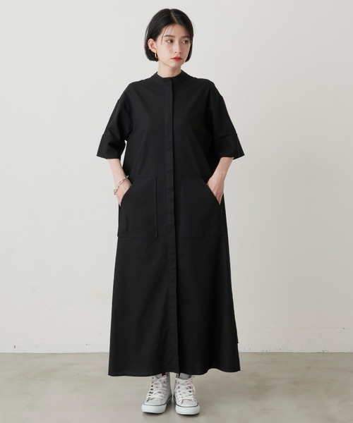 ワークシャツワンピース（ワンピース）｜manana suerte（マニャーナ