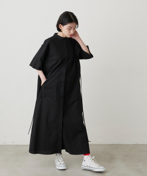 ワークシャツワンピース（ワンピース）｜manana suerte（マニャーナ