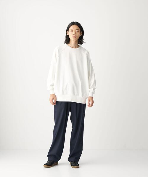 CITEN（シテン）の「＜CITEN（シテン）＞GIZAコットン スウェット（スウェット・メンズ・ホワイト/ダークグレー/ライトピンク・M/L）」の5枚目の写真