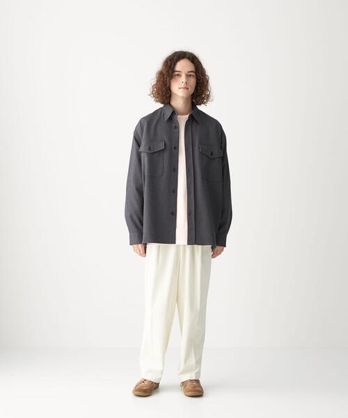 CITEN（シテン）の「＜CITEN（シテン）＞GIZAコットン スウェット（スウェット・メンズ・ホワイト/ダークグレー/ライトピンク・M/L）」の10枚目の写真