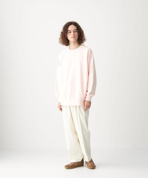 CITEN（シテン）の「＜CITEN（シテン）＞GIZAコットン スウェット（スウェット・メンズ・ホワイト/ダークグレー/ライトピンク・M/L）」の16枚目の写真