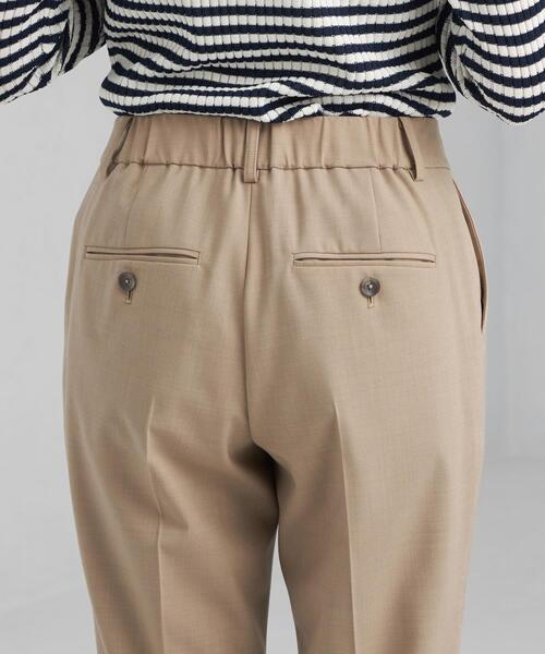 green label relaxing(グリーンレーベルリラクシング)の「カチリラ テーパード パンツ -ウォッシャブル- -ストレッチ- -防シワ-(スラックス・レディース・その他1/ネイビー/ベージュ/オリーブ・36/38/40/42/34/44/46)」の7枚目の写真