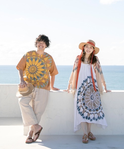 チャイハネ（チャイハネ）の「【チャイハネ】メンデルキャミワンピース（ワンピース・レディース・ベージュ/ホワイト/キャメル・FREE）」の7枚目の写真