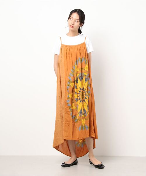 チャイハネ（チャイハネ）の「【チャイハネ】メンデルキャミワンピース（ワンピース・レディース・ベージュ/ホワイト/キャメル・FREE）」の15枚目の写真