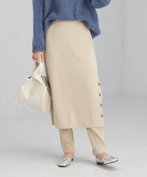 green label relaxing | ニット スカート + レギンス パンツ セット スカッツ -ウォッシャブル-(スカート)