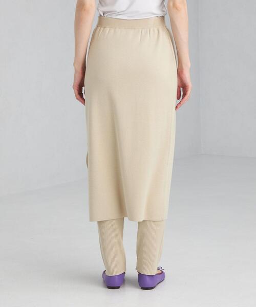 green label relaxing（グリーンレーベルリラクシング）の「ニット スカート + レギンス パンツ セット スカッツ -ウォッシャブル-（スカート・レディース・ブラック/ナチュラル・FREE）」の16枚目の写真