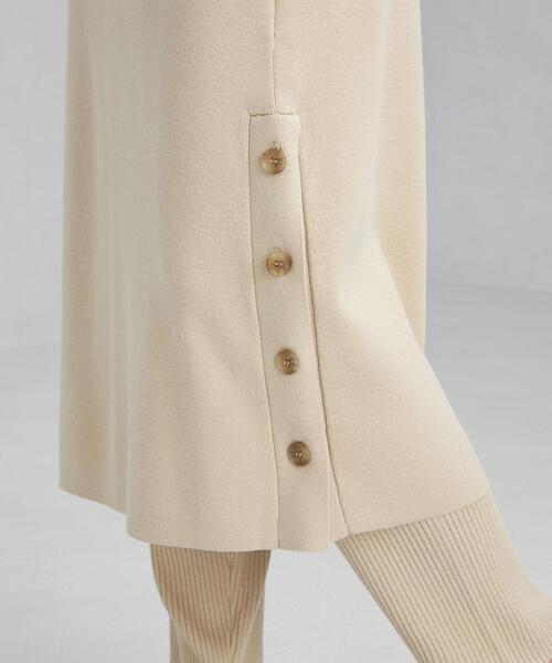 green label relaxing（グリーンレーベルリラクシング）の「ニット スカート + レギンス パンツ セット スカッツ -ウォッシャブル-（スカート・レディース・ブラック/ナチュラル・FREE）」の3枚目の写真