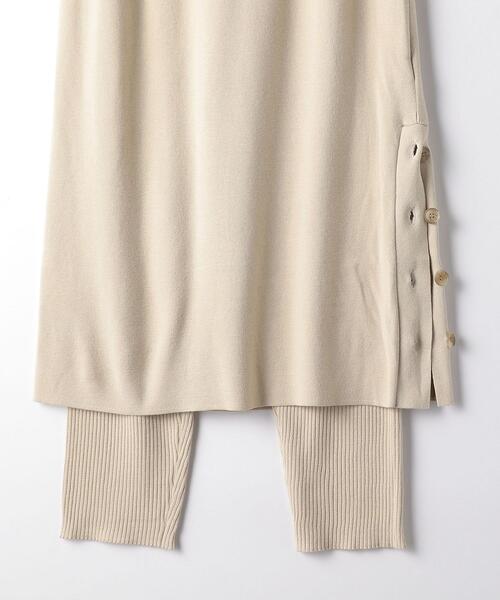 green label relaxing（グリーンレーベルリラクシング）の「ニット スカート + レギンス パンツ セット スカッツ -ウォッシャブル-（スカート・レディース・ブラック/ナチュラル・FREE）」の22枚目の写真