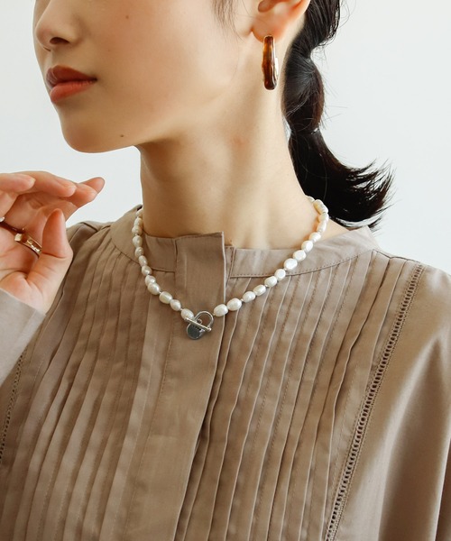 Birthday room（バースデイルーム）の「旬なスタイルに。淡水パール＆チェーンネックレス（ネックレス・レディース・B/C/D/A・FREE）」の4枚目の写真