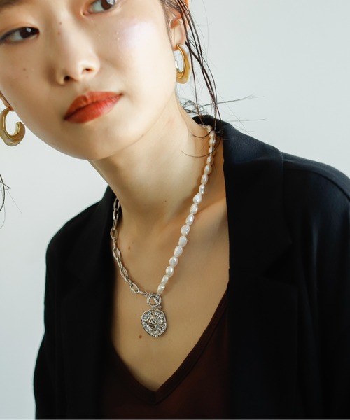 Birthday room（バースデイルーム）の「旬なスタイルに。淡水パール＆チェーンネックレス（ネックレス・レディース・B/C/D/A・FREE）」の5枚目の写真