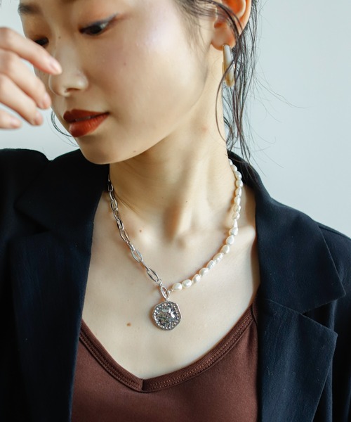 Birthday room（バースデイルーム）の「旬なスタイルに。淡水パール＆チェーンネックレス（ネックレス・レディース・B/C/D/A・FREE）」の9枚目の写真