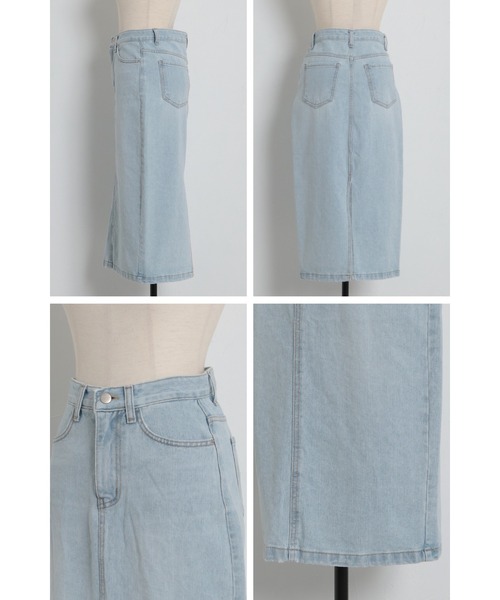 Bonjour Sagan(ボンジュールサガン)の「デニムミディアムスカート(デニムスカート・レディース・ライトブルー/ブルー・S/M)」の21枚目の写真
