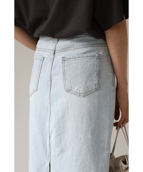 Bonjour Sagan(ボンジュールサガン)の「デニムミディアムスカート(デニムスカート・レディース・ライトブルー/ブルー・S/M)」の12枚目の写真