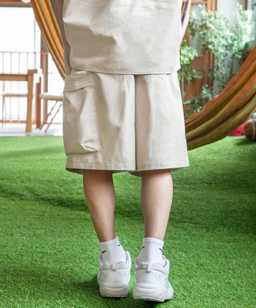 PairPair（ペアペア）の「アクティブカーゴショーツ/セットアップ対応(ユニセックス)（カーゴパンツ・レディース・アイボリー/カーキ・MEDIUM/LARGE）」の20枚目の写真