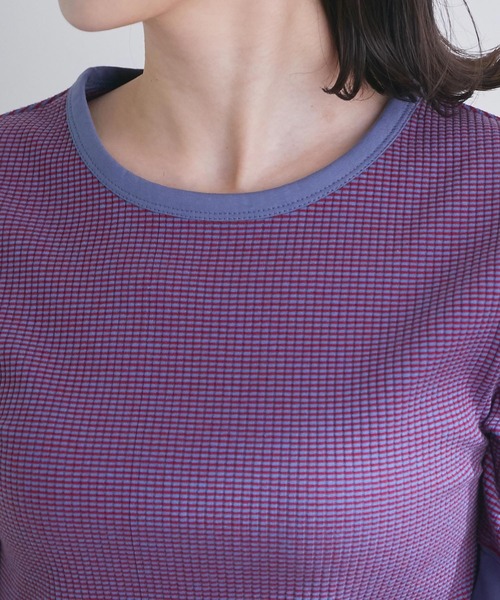 VIS（ビス）の「細リブリンガーボーダーTシャツ（Tシャツ/カットソー・レディース・オレンジ系その他/レッド系その他/ブルー系その他4・FREE）」の13枚目の写真