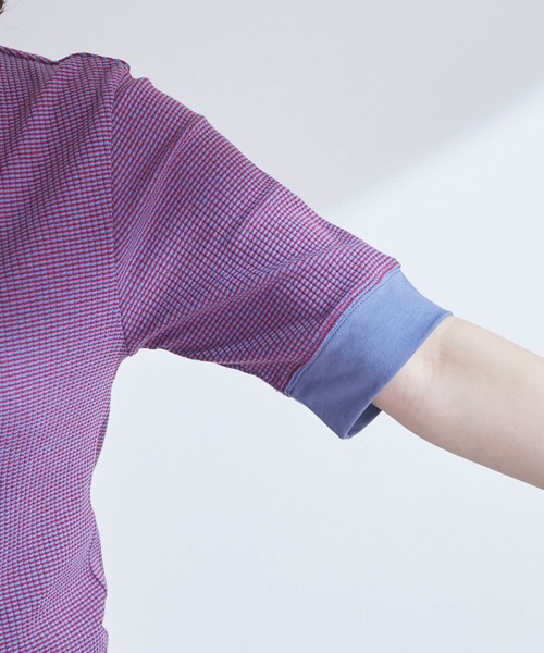 VIS（ビス）の「細リブリンガーボーダーTシャツ（Tシャツ/カットソー・レディース・オレンジ系その他/レッド系その他/ブルー系その他4・FREE）」の14枚目の写真