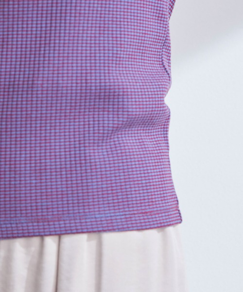 VIS（ビス）の「細リブリンガーボーダーTシャツ（Tシャツ/カットソー・レディース・オレンジ系その他/レッド系その他/ブルー系その他4・FREE）」の15枚目の写真