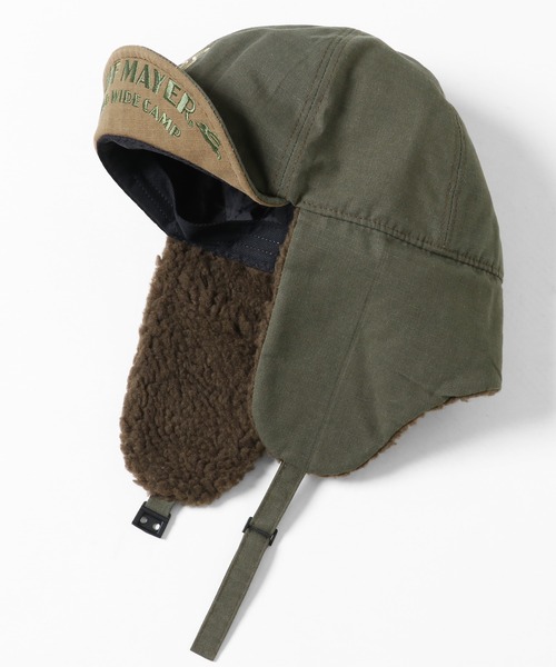 KRIFF MAYER（クリフメイヤー）の「ClefコラボHINOKOボアCAP（キャップ・メンズ・ベージュ/ブラック/オリーブ・FREE）」の3枚目の写真