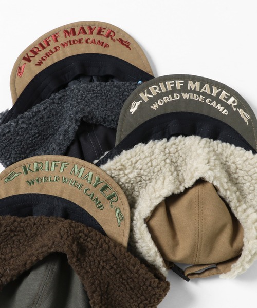 KRIFF MAYER（クリフメイヤー）の「ClefコラボHINOKOボアCAP（キャップ・メンズ・ベージュ/ブラック/オリーブ・FREE）」の11枚目の写真