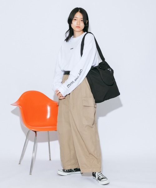 HARVESTY（ハーベスティ）の「HARVESTY/ハーベスティ サーカスカーゴパンツ ワイド バルーンパンツ（カーゴパンツ・レディース・ブラック/カーキ/ベージュ/アイボリー・1/2）」の17枚目の写真