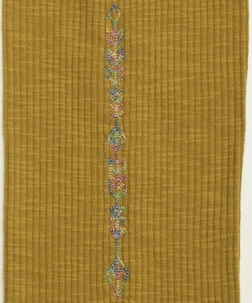 チチカカ（チチカカ）の「アロー刺繍レギンス（レギンス/スパッツ・レディース・マスタード/ブラック・FREE）」の12枚目の写真