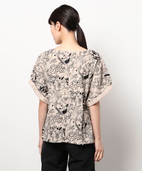 marble sud（マーブルシュッド）の「【 marble sud / マーブルシュッド 】 EMB Members　05BM065027（Tシャツ/カットソー・レディース・ブルー/ブラック/ホワイト/ベージュ・FREE）」の5枚目の写真