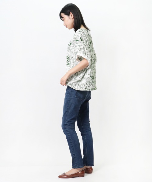 marble sud（マーブルシュッド）の「【 marble sud / マーブルシュッド 】 EMB Members　05BM065027（Tシャツ/カットソー・レディース・ブルー/ブラック/ホワイト/ベージュ・FREE）」の9枚目の写真