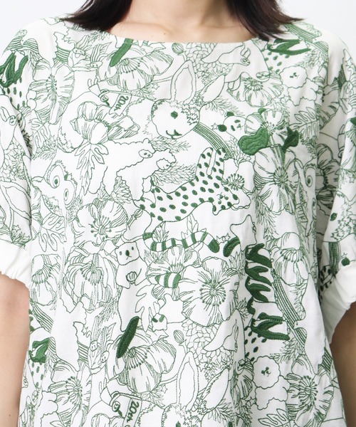 marble sud（マーブルシュッド）の「【 marble sud / マーブルシュッド 】 EMB Members　05BM065027（Tシャツ/カットソー・レディース・ブルー/ブラック/ホワイト/ベージュ・FREE）」の14枚目の写真