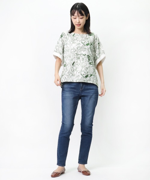 marble sud（マーブルシュッド）の「【 marble sud / マーブルシュッド 】 EMB Members　05BM065027（Tシャツ/カットソー・レディース・ブルー/ブラック/ホワイト/ベージュ・FREE）」の11枚目の写真