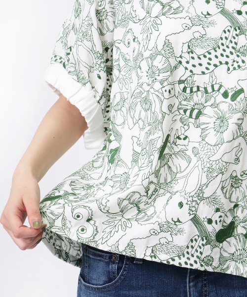 marble sud（マーブルシュッド）の「【 marble sud / マーブルシュッド 】 EMB Members　05BM065027（Tシャツ/カットソー・レディース・ブルー/ブラック/ホワイト/ベージュ・FREE）」の12枚目の写真