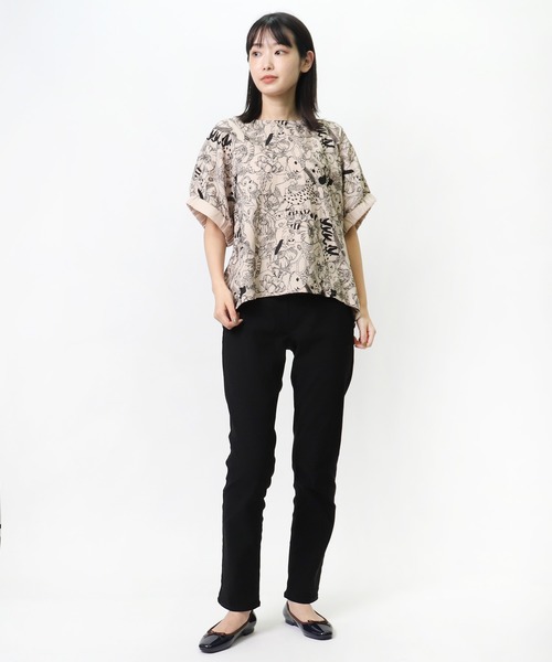 marble sud（マーブルシュッド）の「【 marble sud / マーブルシュッド 】 EMB Members　05BM065027（Tシャツ/カットソー・レディース・ブルー/ブラック/ホワイト/ベージュ・FREE）」の16枚目の写真