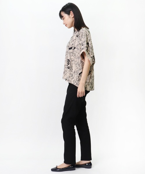 marble sud（マーブルシュッド）の「【 marble sud / マーブルシュッド 】 EMB Members　05BM065027（Tシャツ/カットソー・レディース・ブルー/ブラック/ホワイト/ベージュ・FREE）」の17枚目の写真
