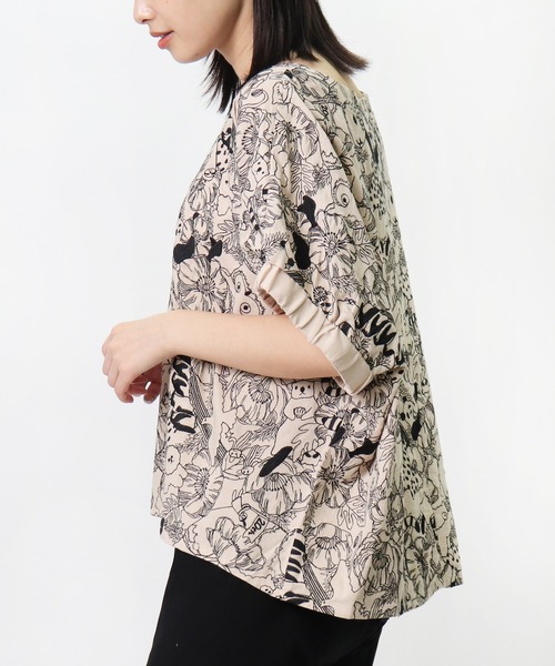 marble sud（マーブルシュッド）の「【 marble sud / マーブルシュッド 】 EMB Members　05BM065027（Tシャツ/カットソー・レディース・ブルー/ブラック/ホワイト/ベージュ・FREE）」の18枚目の写真