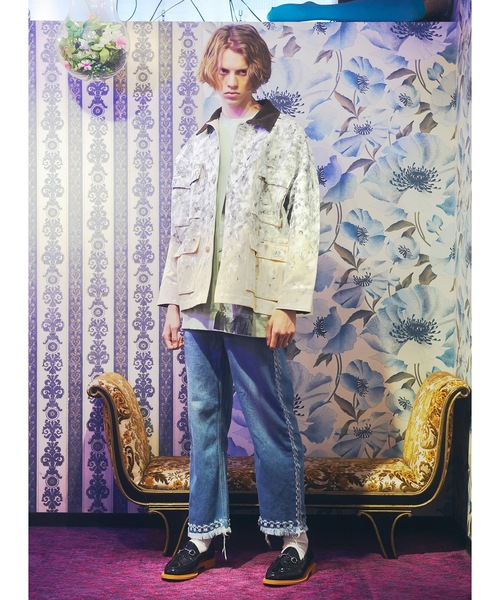 amok（アモク）の「PHOTO EMBROIDERY SWEATTEE（Tシャツ/カットソー・メンズ・ピンク/ミント・S/M/L）」の5枚目の写真