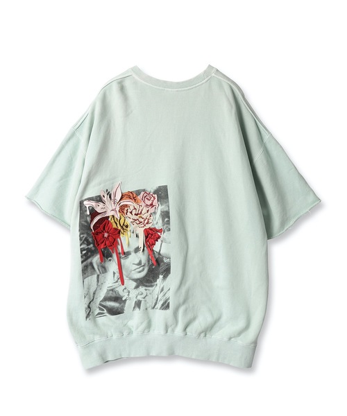 amok（アモク）の「PHOTO EMBROIDERY SWEATTEE（Tシャツ/カットソー・メンズ・ピンク/ミント・S/M/L）」の11枚目の写真