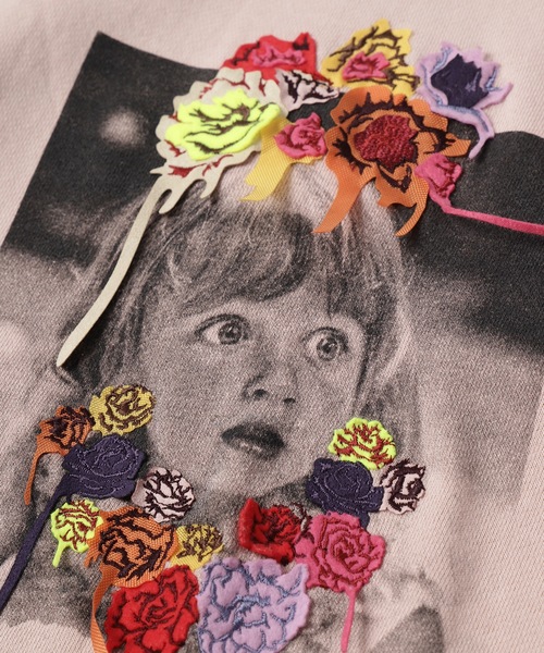 amok（アモク）の「PHOTO EMBROIDERY SWEATTEE（Tシャツ/カットソー・メンズ・ピンク/ミント・S/M/L）」の6枚目の写真