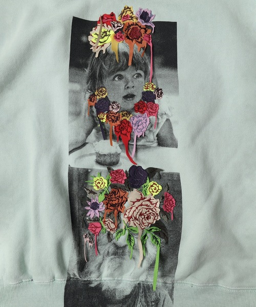 amok（アモク）の「PHOTO EMBROIDERY SWEATTEE（Tシャツ/カットソー・メンズ・ピンク/ミント・S/M/L）」の7枚目の写真