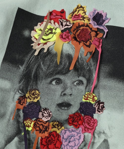 amok（アモク）の「PHOTO EMBROIDERY SWEATTEE（Tシャツ/カットソー・メンズ・ピンク/ミント・S/M/L）」の10枚目の写真