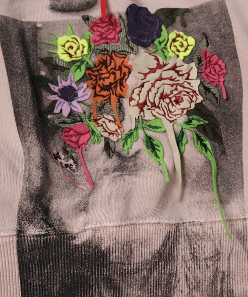 amok（アモク）の「PHOTO EMBROIDERY SWEATTEE（Tシャツ/カットソー・メンズ・ピンク/ミント・S/M/L）」の15枚目の写真