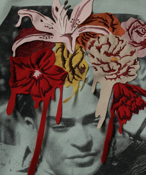 amok（アモク）の「PHOTO EMBROIDERY SWEATTEE（Tシャツ/カットソー・メンズ・ピンク/ミント・S/M/L）」の20枚目の写真